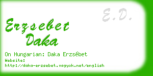 erzsebet daka business card
